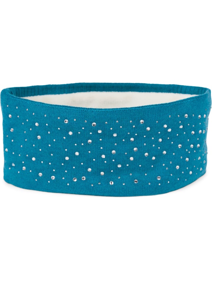 styleBREAKER Feinstrick Stirnband in Petrol günstig kaufen onesize