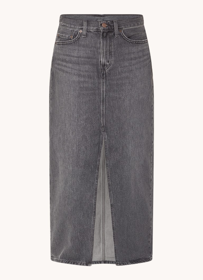 Gonna lunga in denim Levi's con tasche laterali e spacco