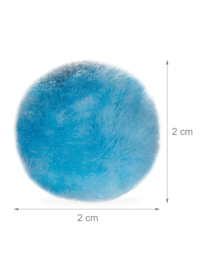 relaxdays 400x Pompons in Bunt - Ø 2 cm günstig kaufen onesize