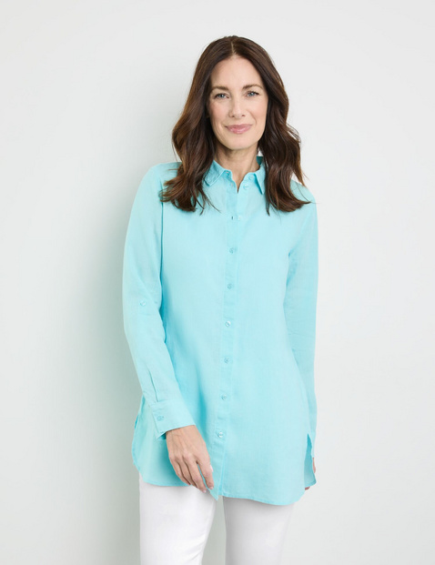 Longbluse aus Leinen