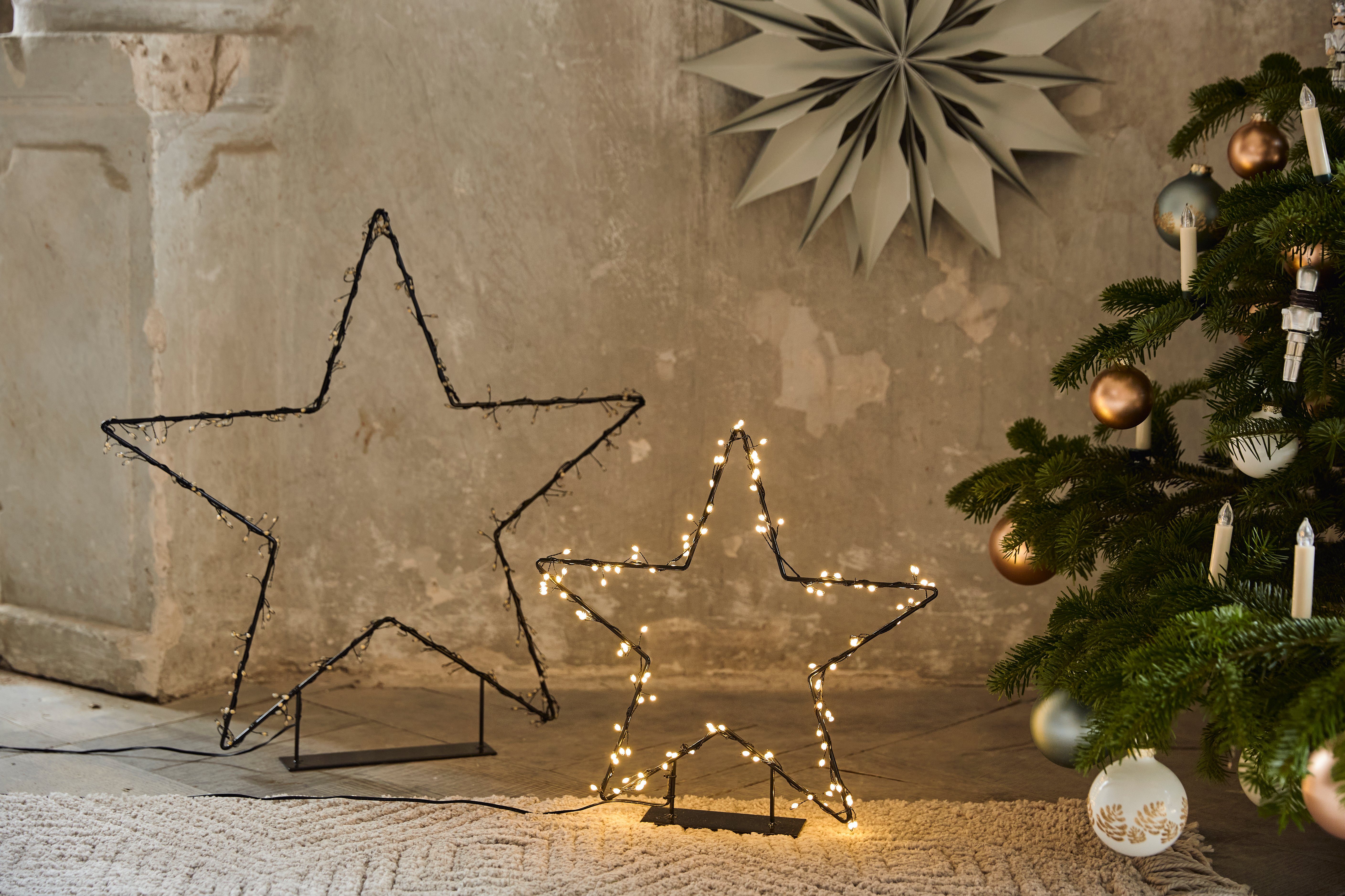AM Design LED Stern, LED fest integriert, Warmweiß, Weihnachtsstern, Weihnachtsdeko aussen
