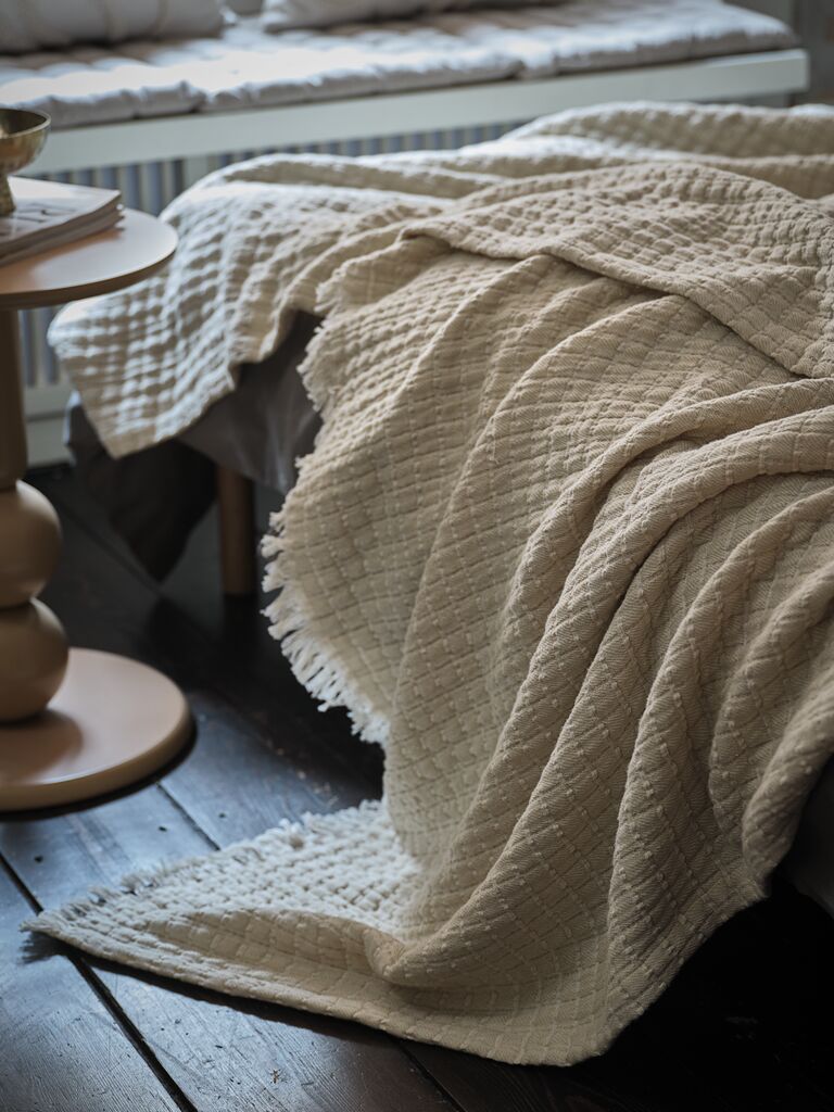 ACIDE NAIN Kocyk ACIDE NAIN 130x170 beige