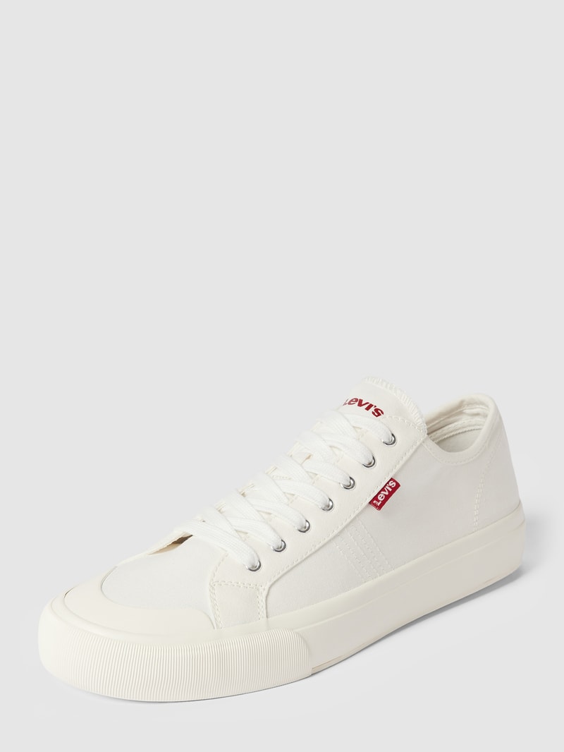 Sneaker mit Label-Detail in weiß
