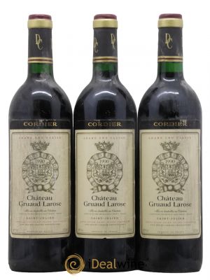 Château Gruaud Larose 2ème Grand Cru Classé  1990 - Lot de 3 Bouteilles