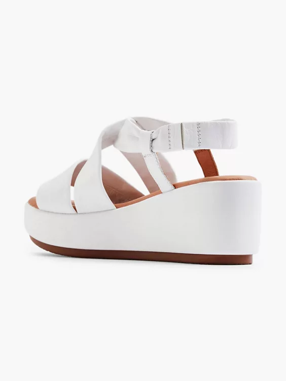 5th Avenue Leder Keilsandalette