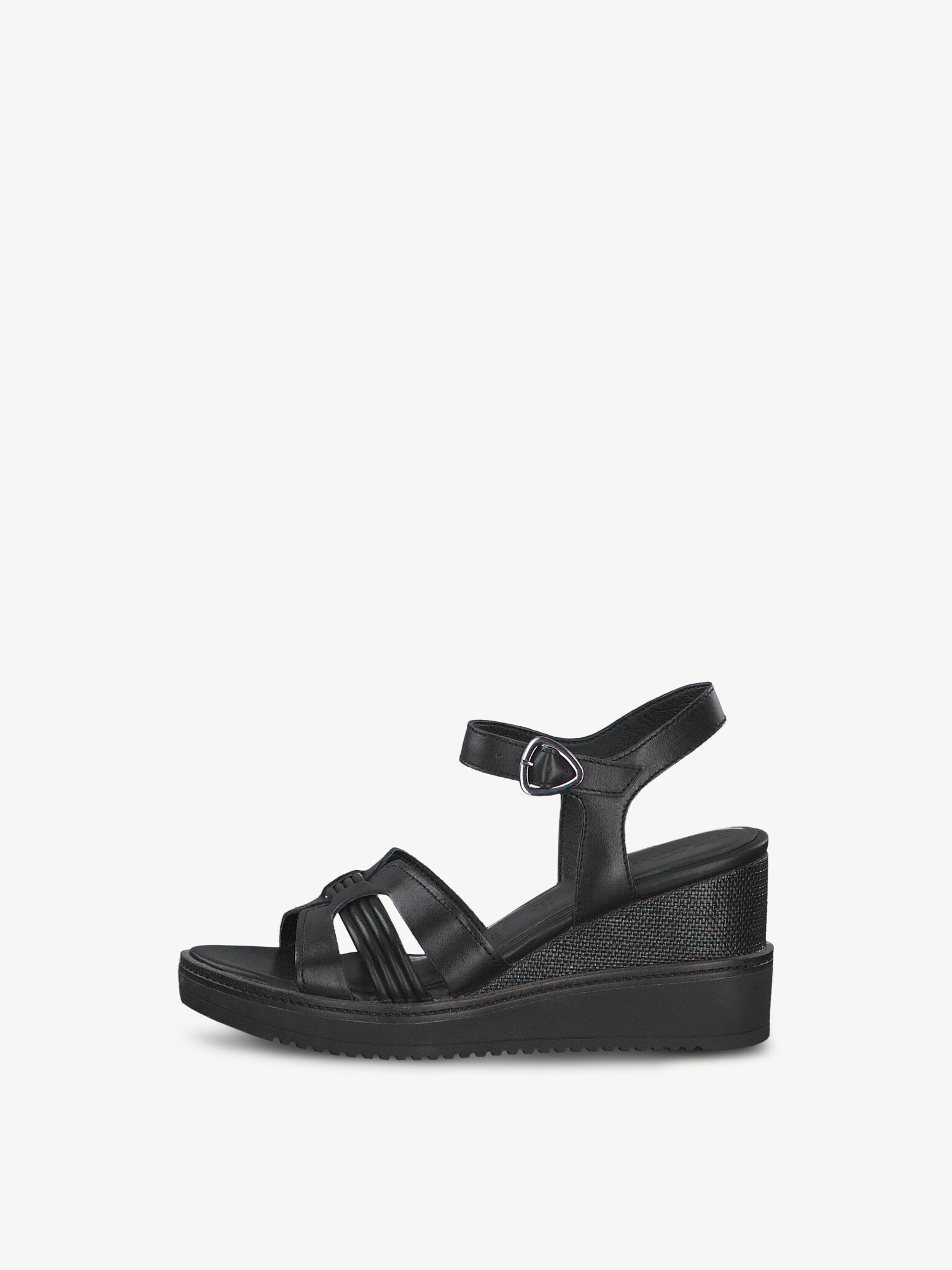 Sandale à talon - noir