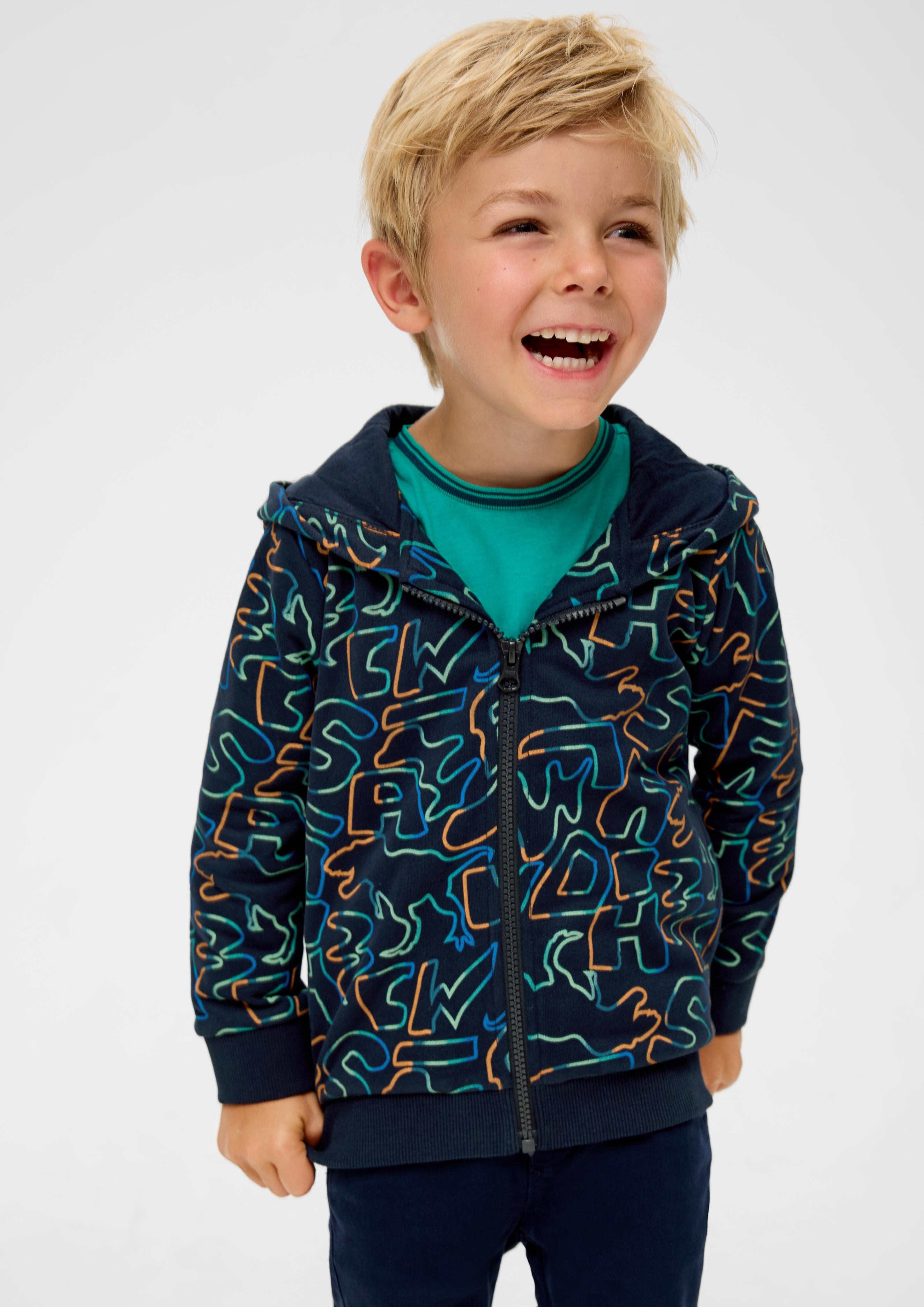 Sweatjacke mit All-over-Print  2134116-59A7