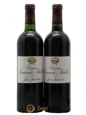 Château Sociando Mallet  2003 - Lot de 2 Bouteilles