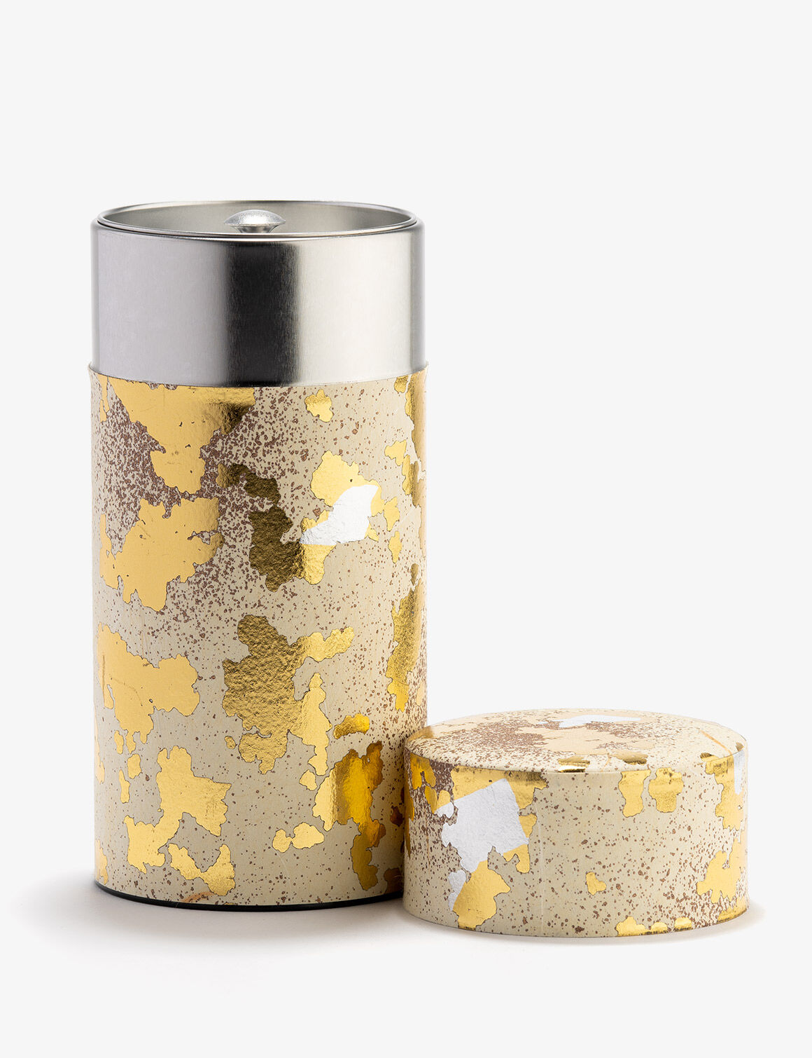 TAIYO  Boîte à thé papier Washi ivoire et or 150g