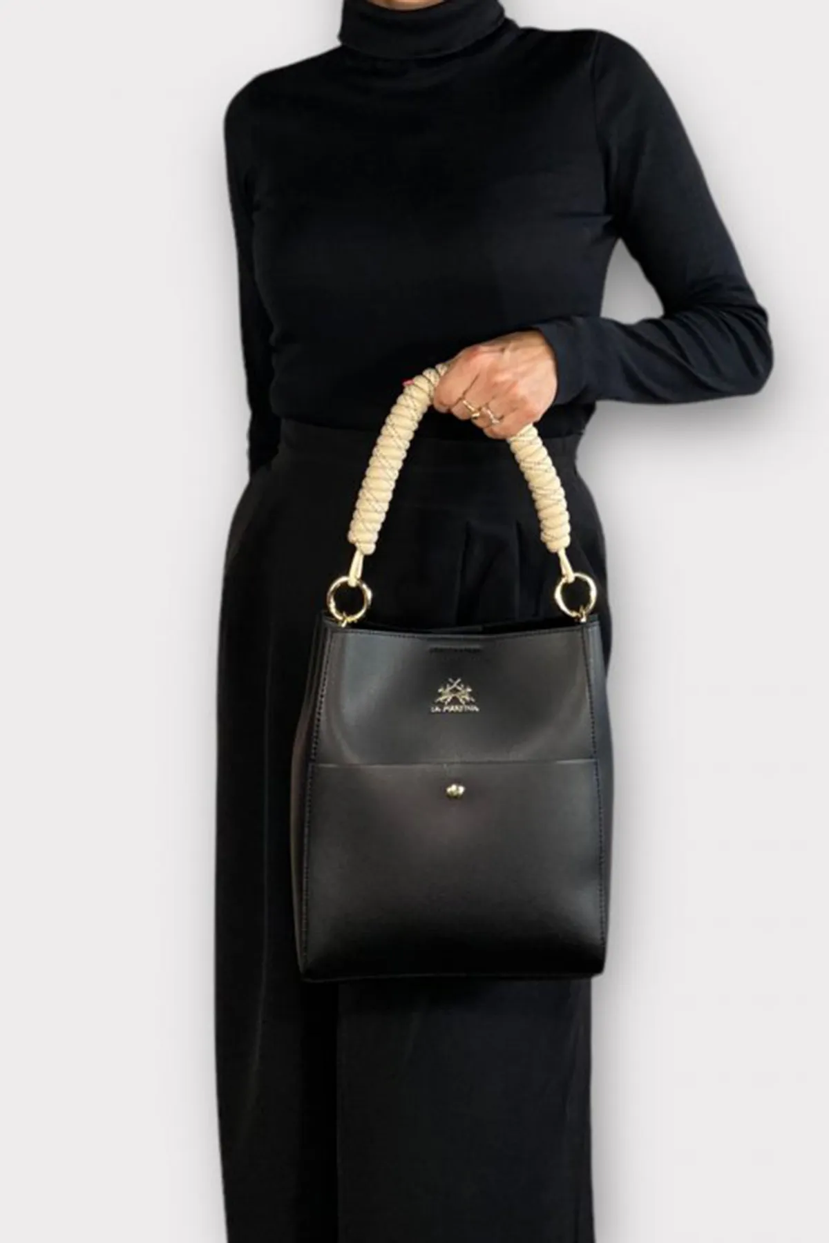 La Martina  Umhängetasche Damen/Mädchen SCHWARZ