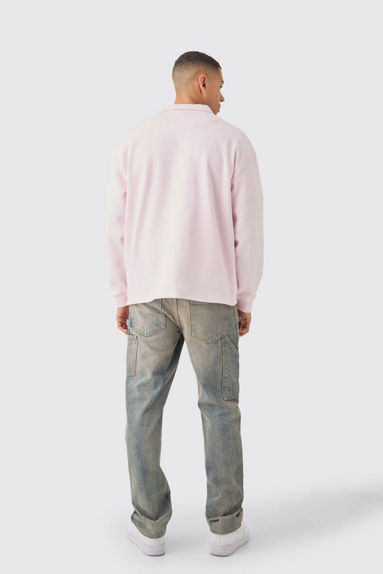 Oversize Rugby-Poloshirt