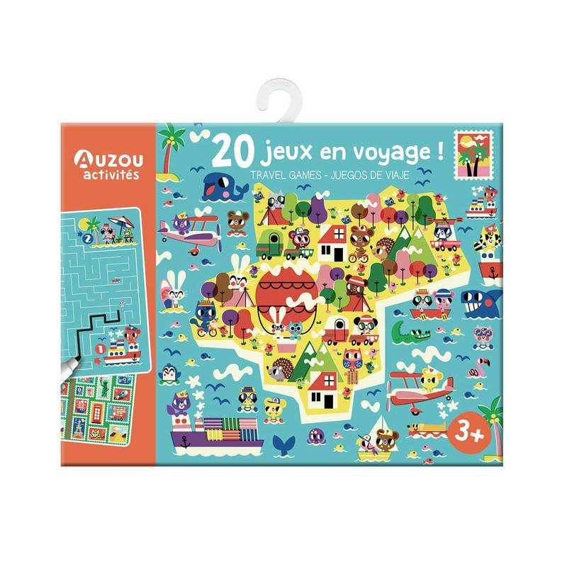 Pochette 20 Petits jeux, en voyage ! - Auzou