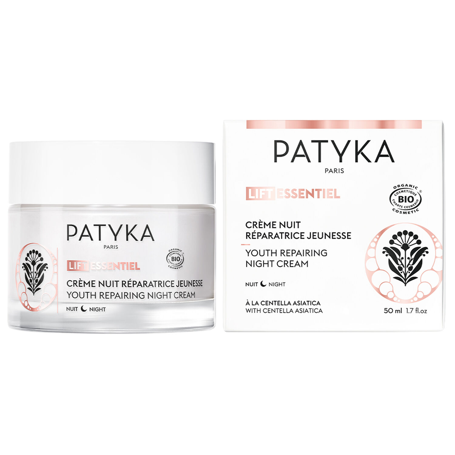 Patyka Lift Essentiel Crème Nuit Réparatrice Jeunesse
