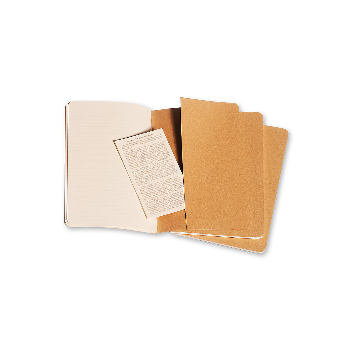Notizbücher Cahier- L/A5- 3er Set- Liniert Notizbücher