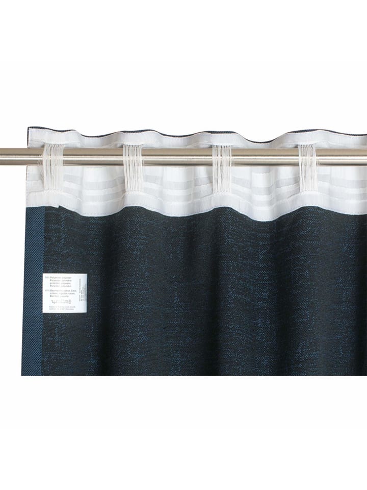 Schöner Wohnen Kollektion Blickdichter Schlaufenvorhang SOLO in Graublau günstig kaufen 130x250 cm
