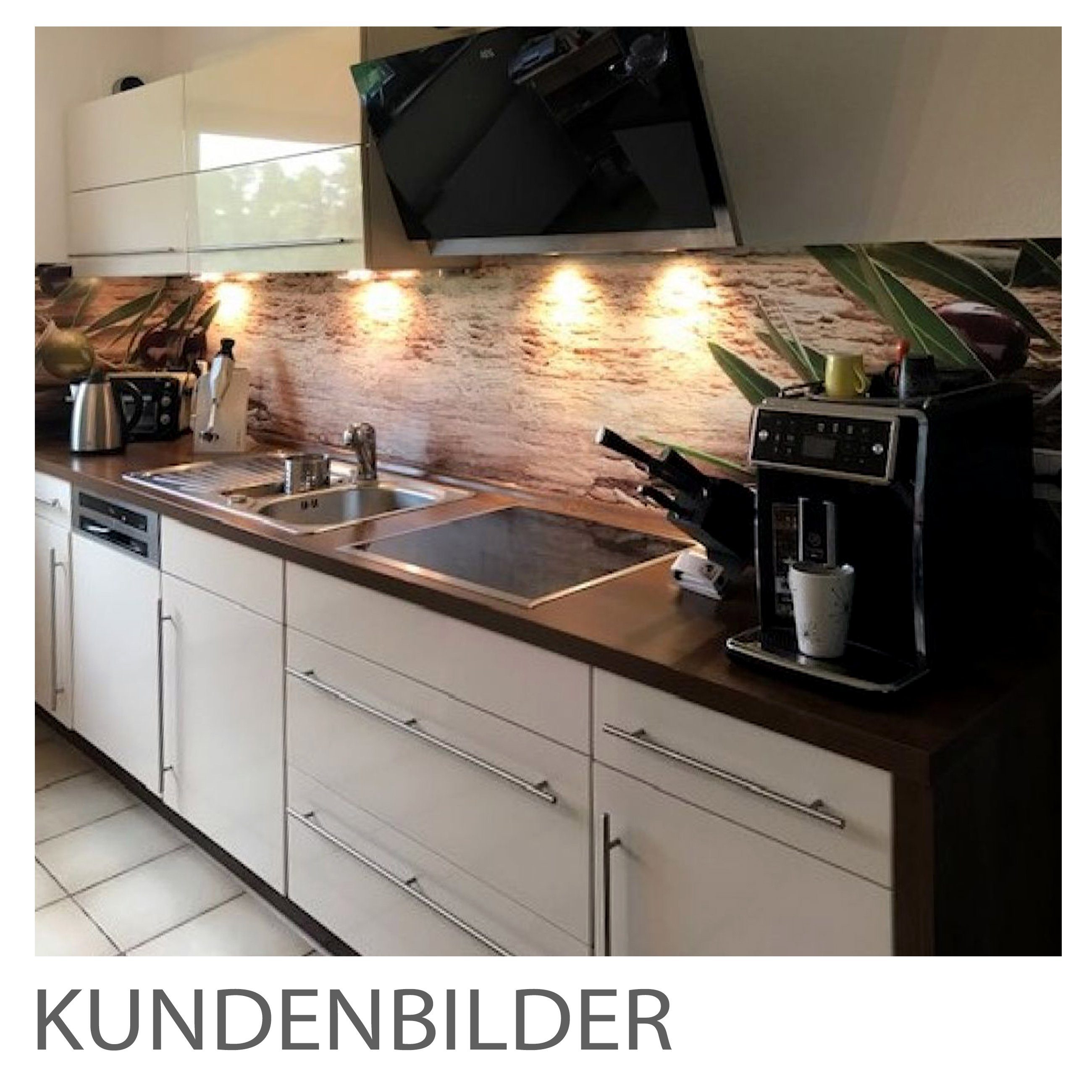 Stickerprofis Küchenrückwand OLIVEN, (Premium), 1,5mm, selbstklebend, hält auf besonders vielen Öberflächen