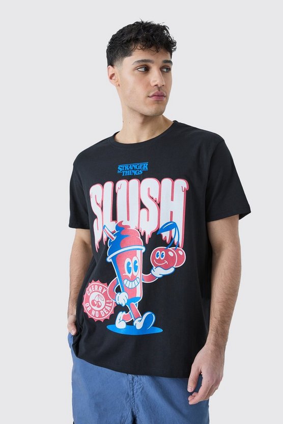 Oversize T-Shirt mit lizenziertem Stranger Things Slush Print