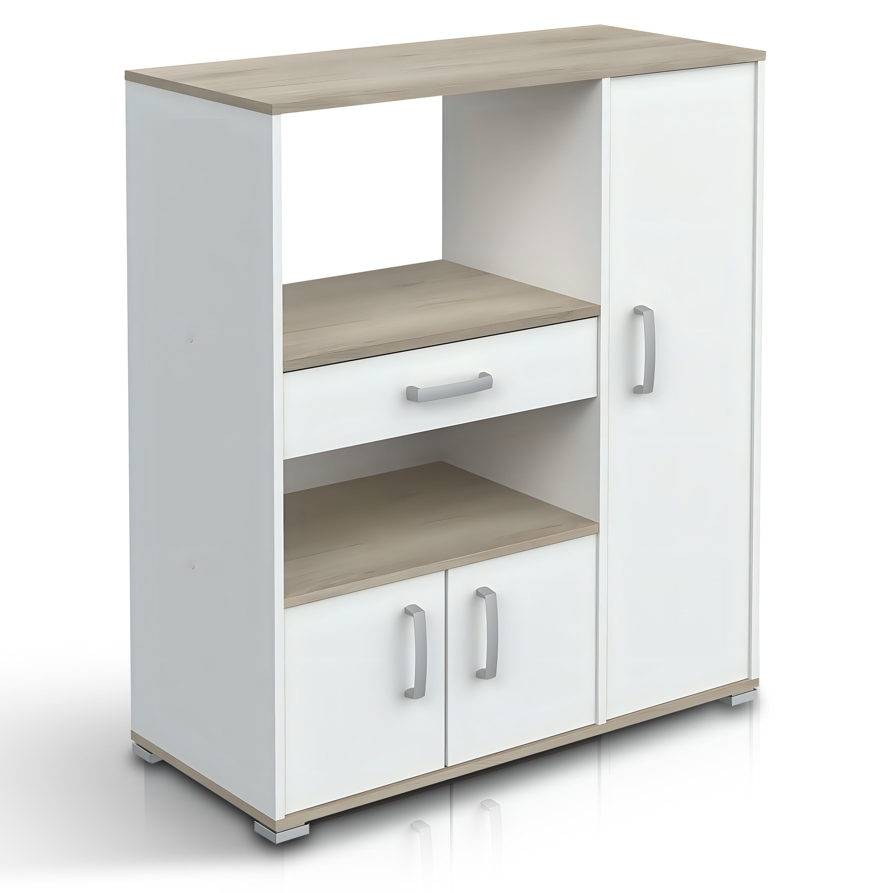 habeig Küchenbuffet Küchenschrank Küchenregal Mikrowellenschrank Buffetschrank Küche #205