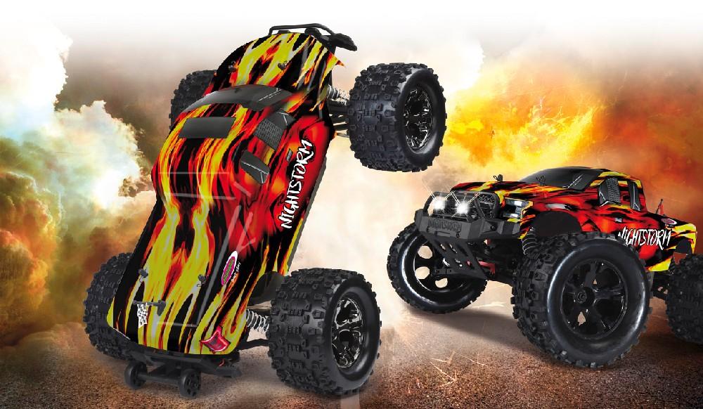 Jamara e.K. JAMARA Nightstorm Monstertruck BL 4WD 1:10 Lipo 2,4GHz mit LED