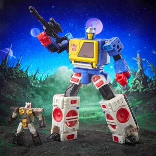 Transformers Generations Legacy Evolution Voyager Class Actionfigur - Twincast und Autobot Rewind