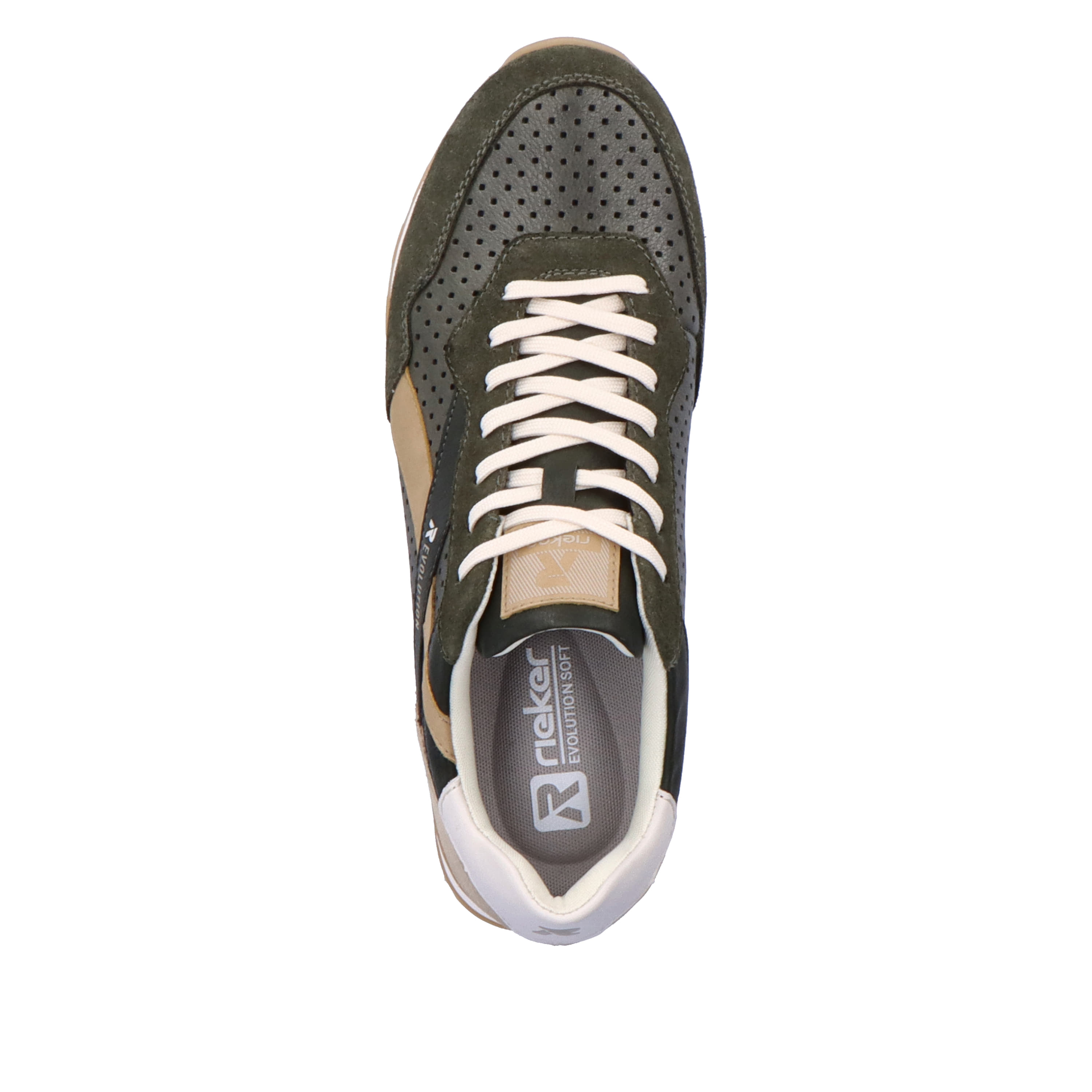 Rieker Herren Sneaker Low forest-green clay-beige
