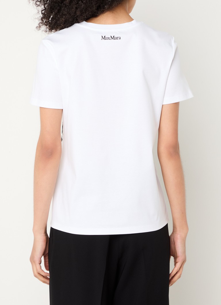 MaxMara Ernesta T-shirt with print and rhinestones