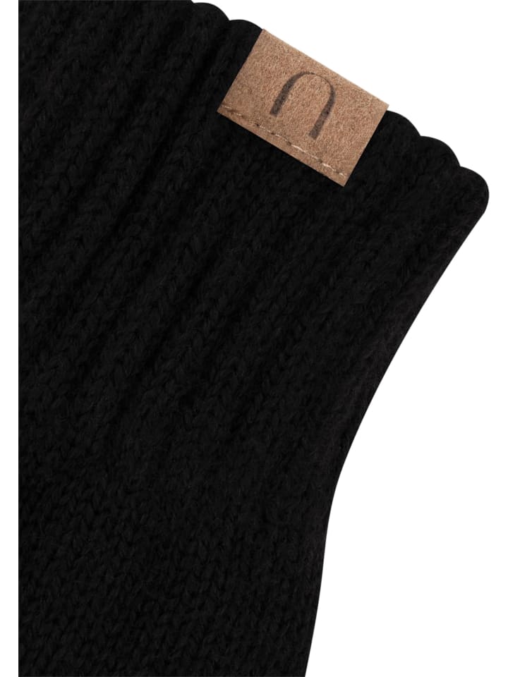 normani Merino Handschuhe Glattgestrickt in Schwarz günstig kaufen onesize