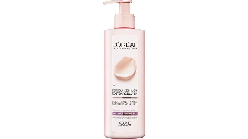 L'Oréal Paris Reinigungsmilch Kostbare Blüten für sehr trockene Haut 400 ml