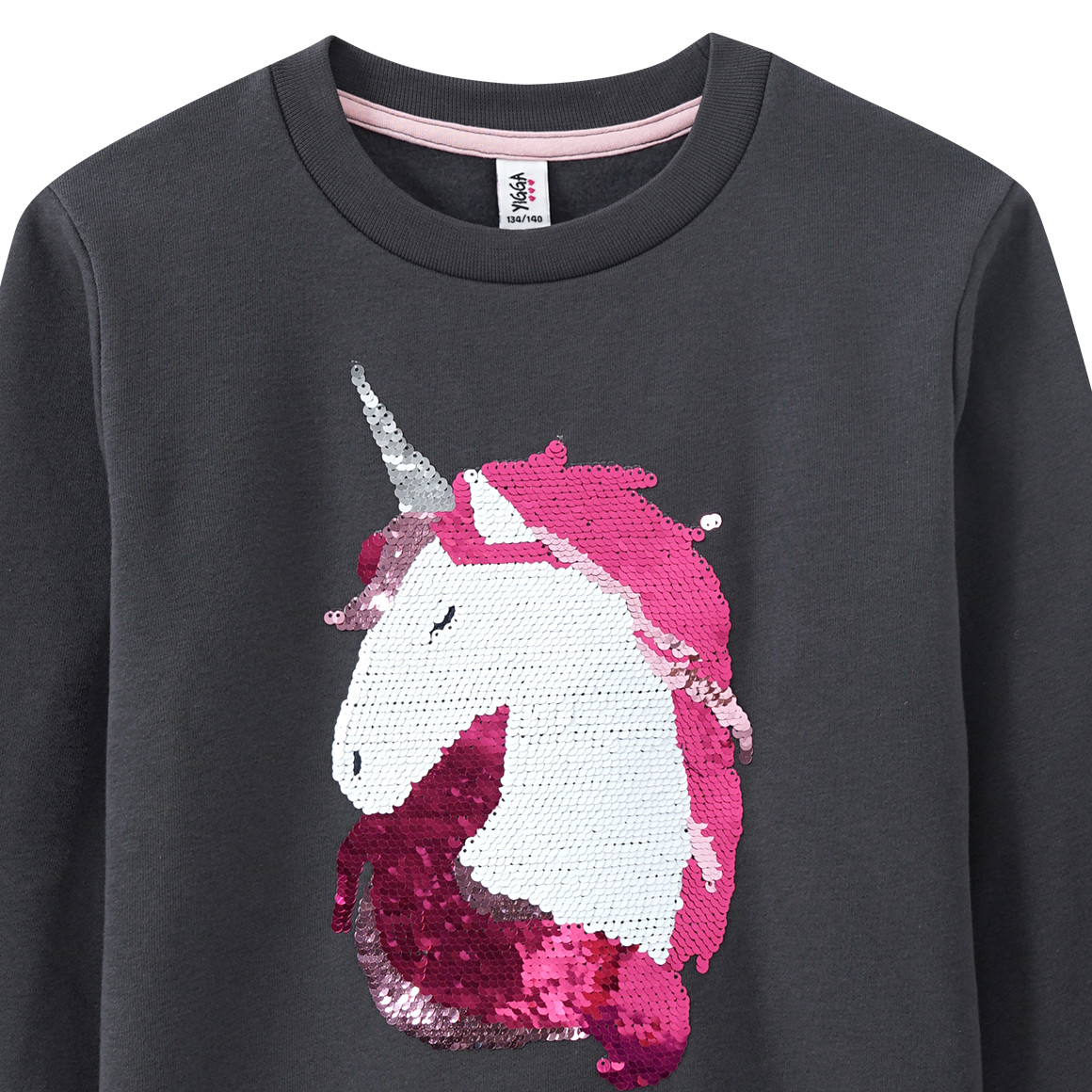 Mädchen Sweatshirt mit Wendepailletten