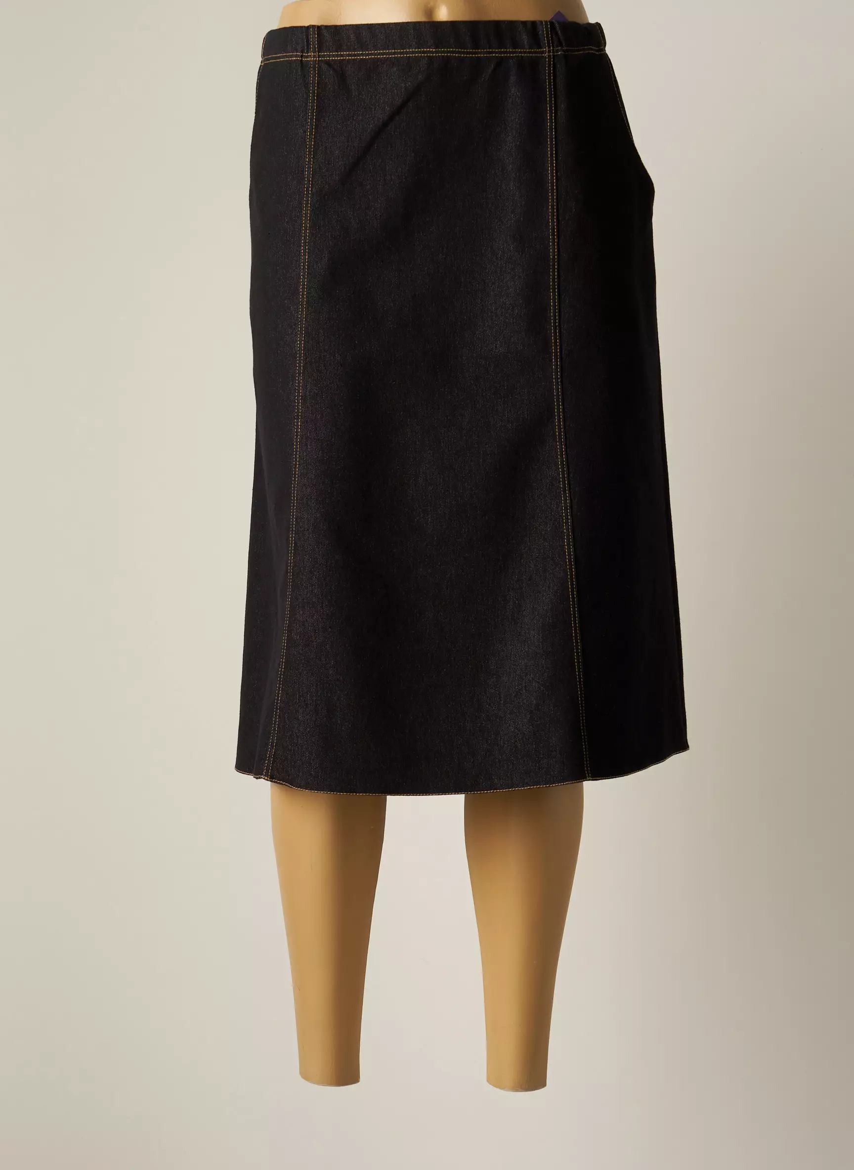 Plurielles Jupes Mi Longues Femme couleur noir