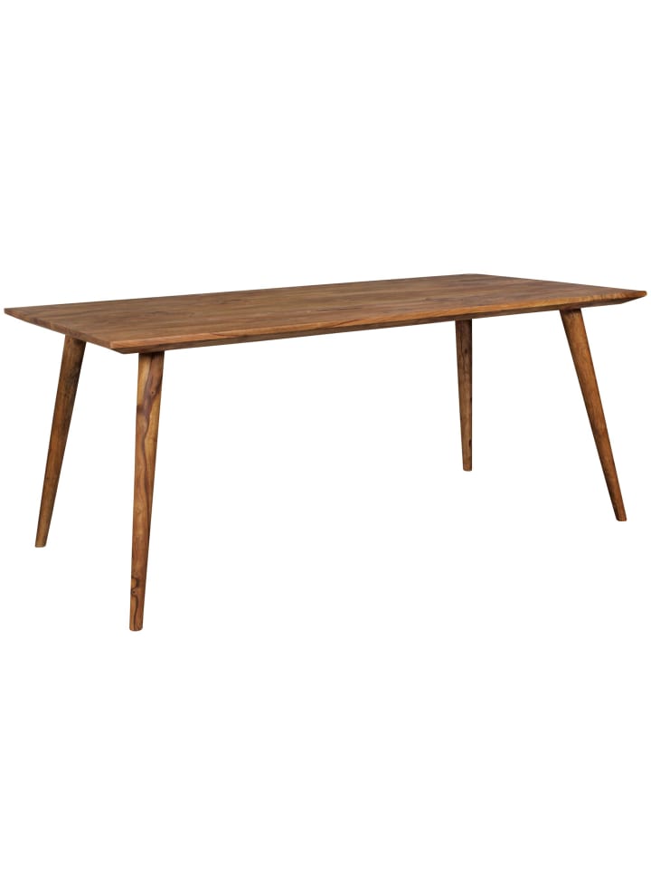KADIMA DESIGN Massivholz Esstisch im Retro Landhausstil, handgefertigt, Sheesham-Holz günstig kaufen