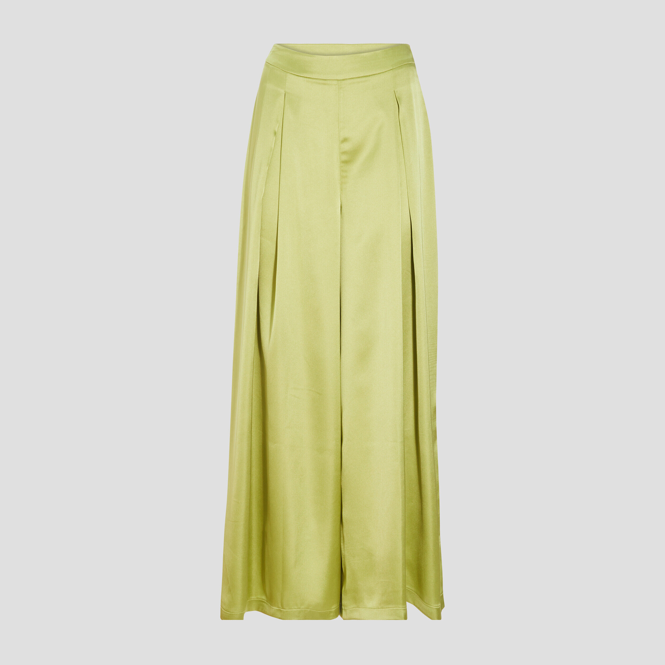 Pantalon large vert anis femme | Cache Cache