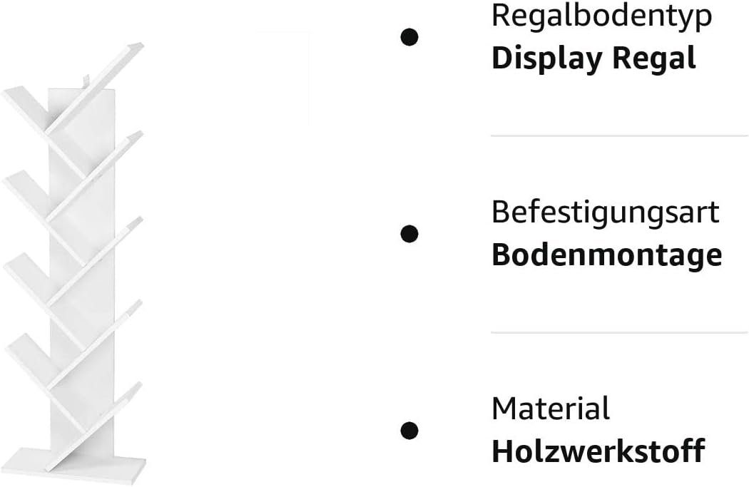 EUGAD Bücherregal, 1-tlg., Raumteiler Aktenregal Aufbewahrungregal Standregal