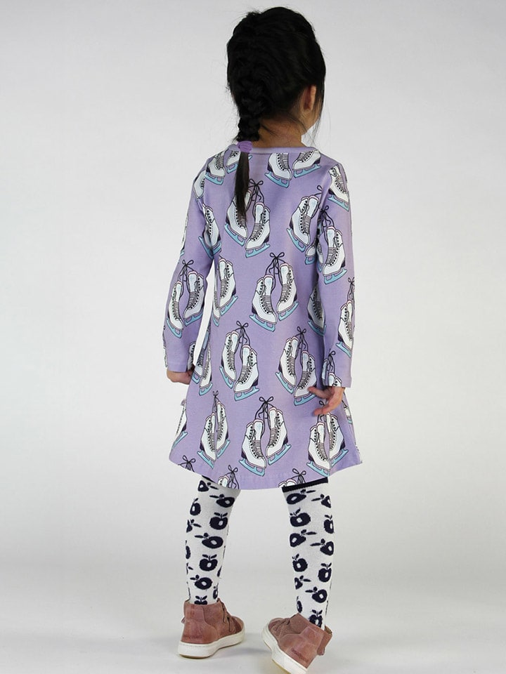 Småfolk Kleid in Lila/ Weiß günstig kaufen