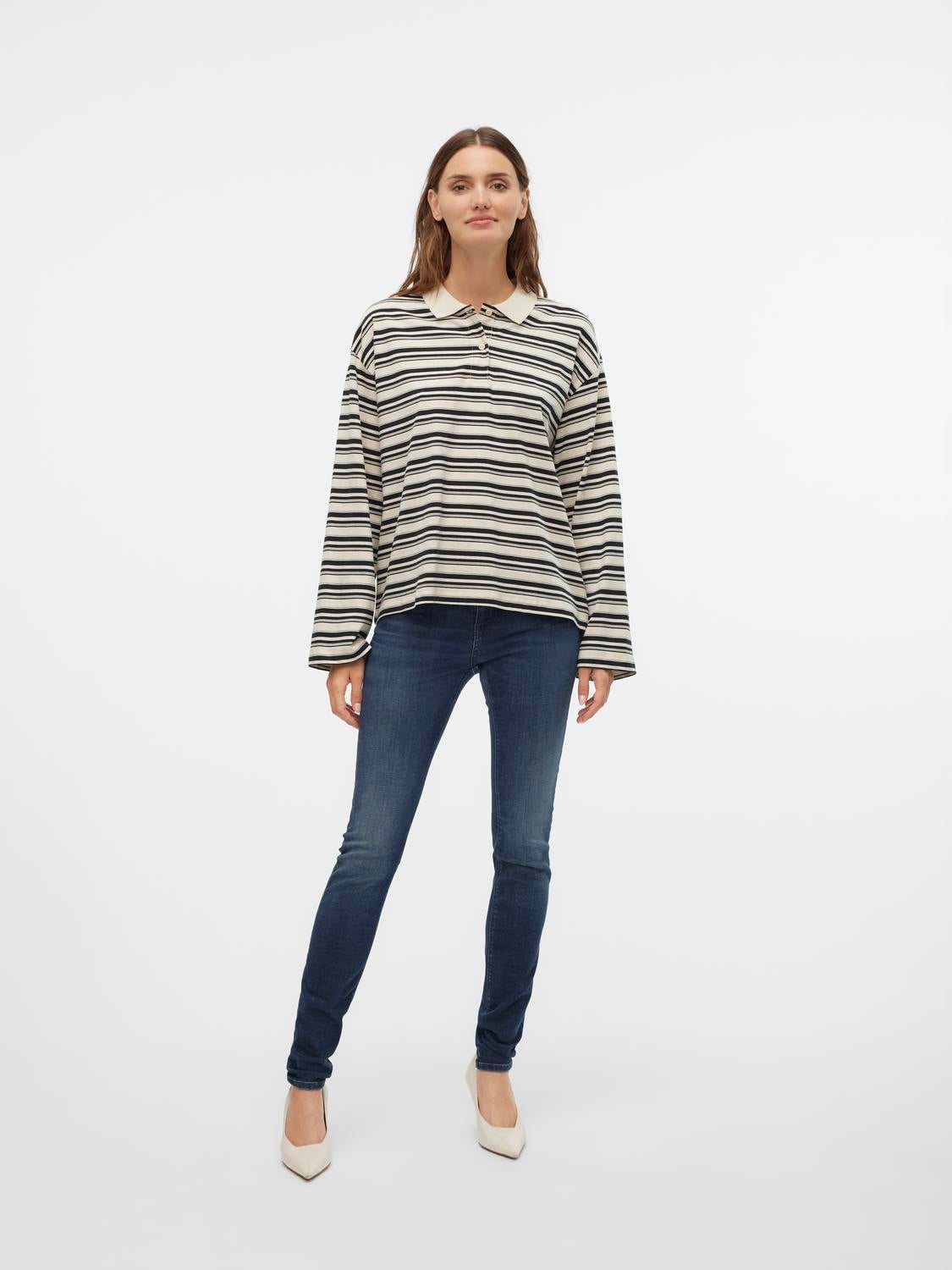 VMLUX Mid Rise Slim Fit Jeans