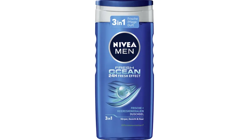 NIVEA MEN Duschgel Fresh Ocean 24H Fresh Effect 250 ml