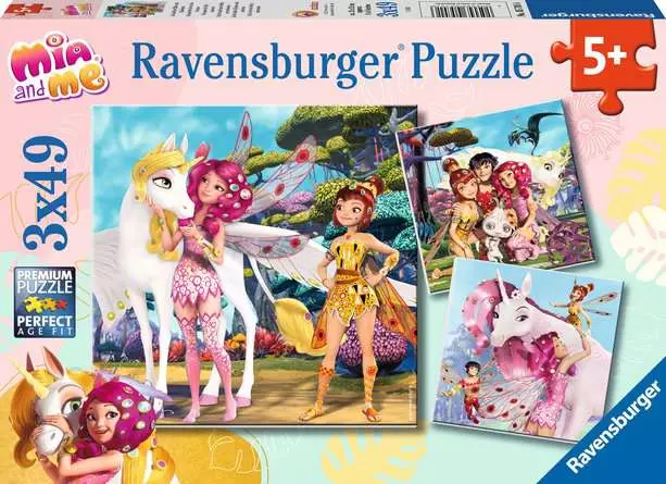 Kinderpuzzle ab 5 Jahren - Im Land der Elfen und Einhörner - 49 Teile
