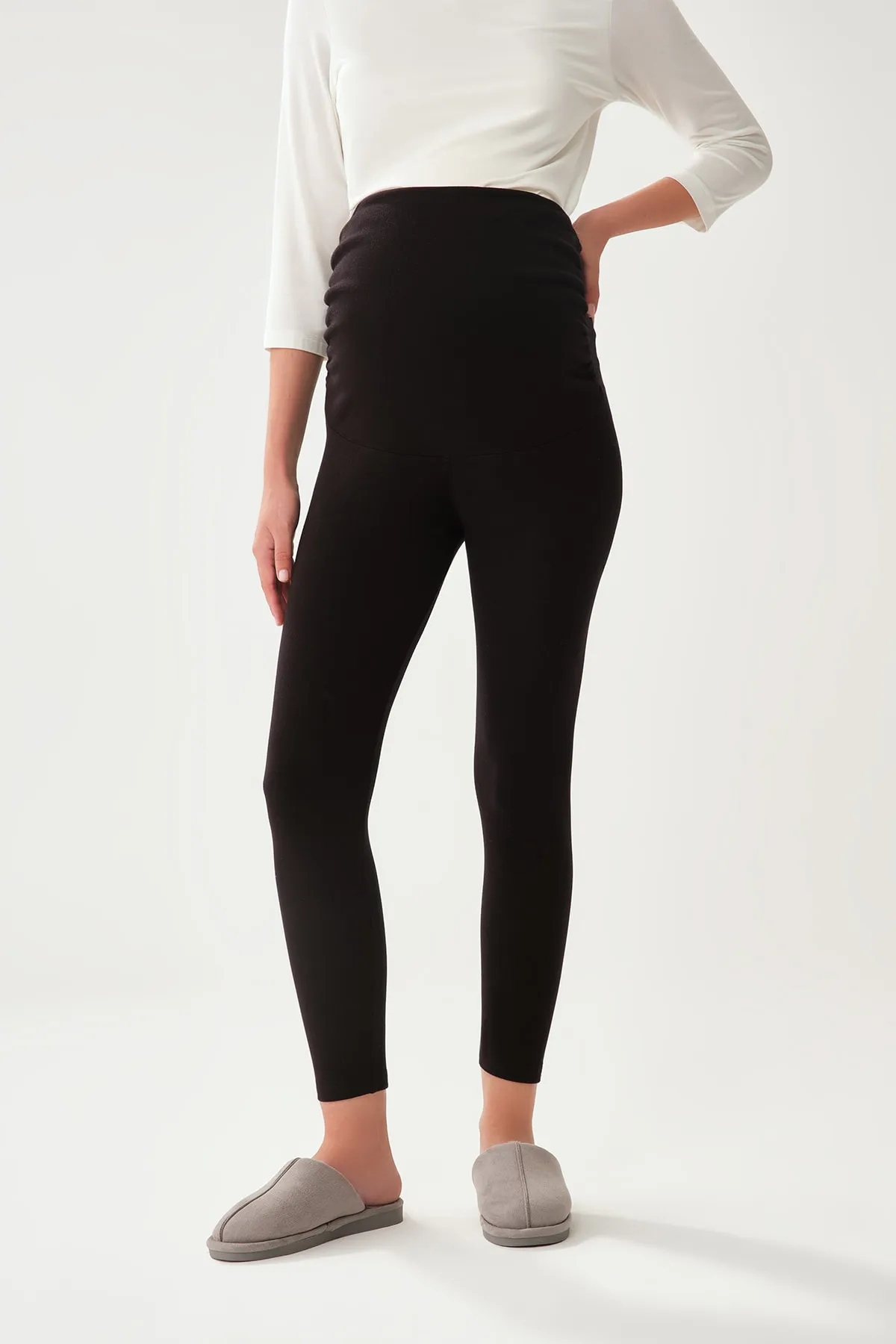 Dagi  Schwarze Umstandsstrumpfhose