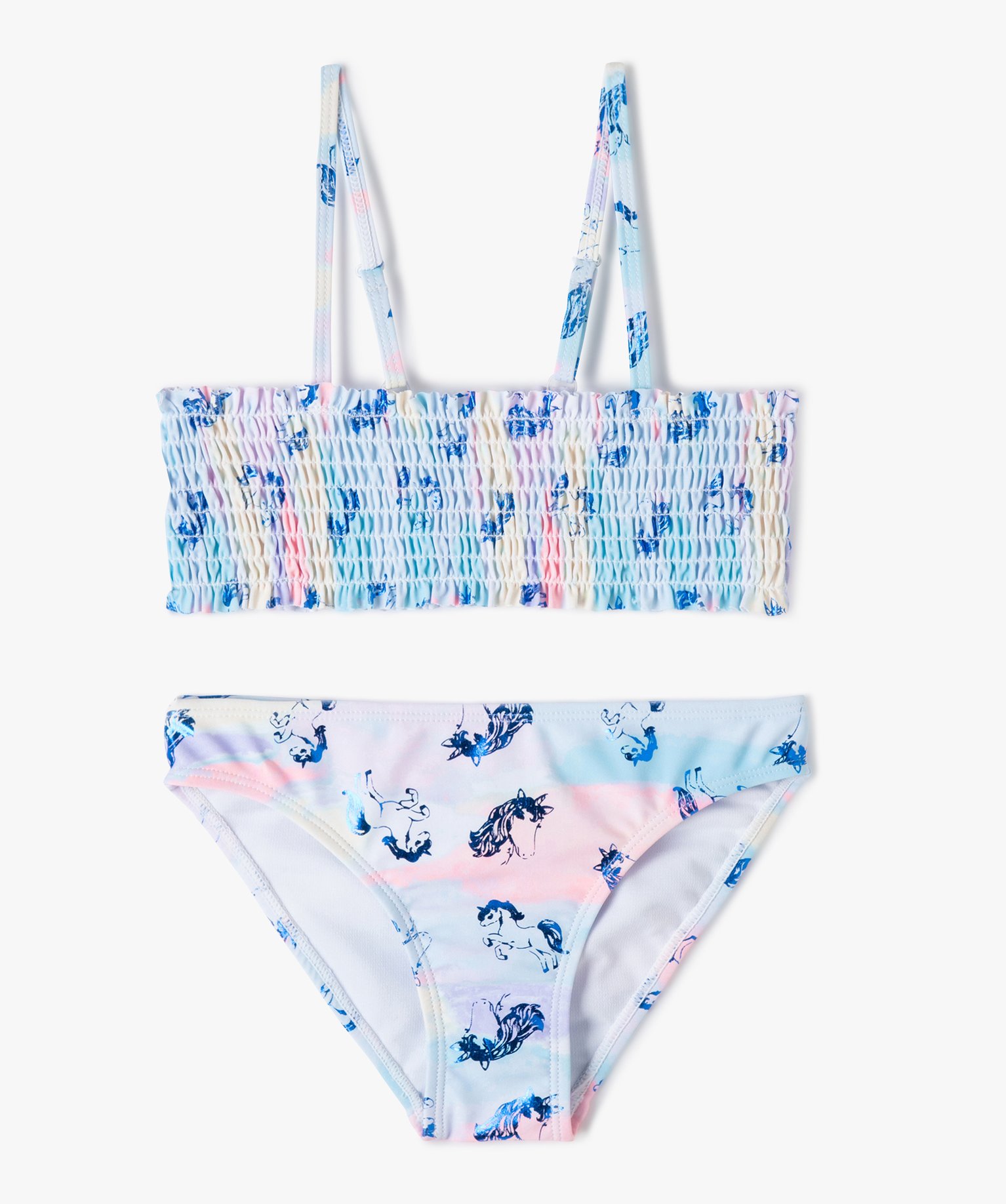 Maillot de bain fille à motifs licornes pailletés imprime | GEMO
