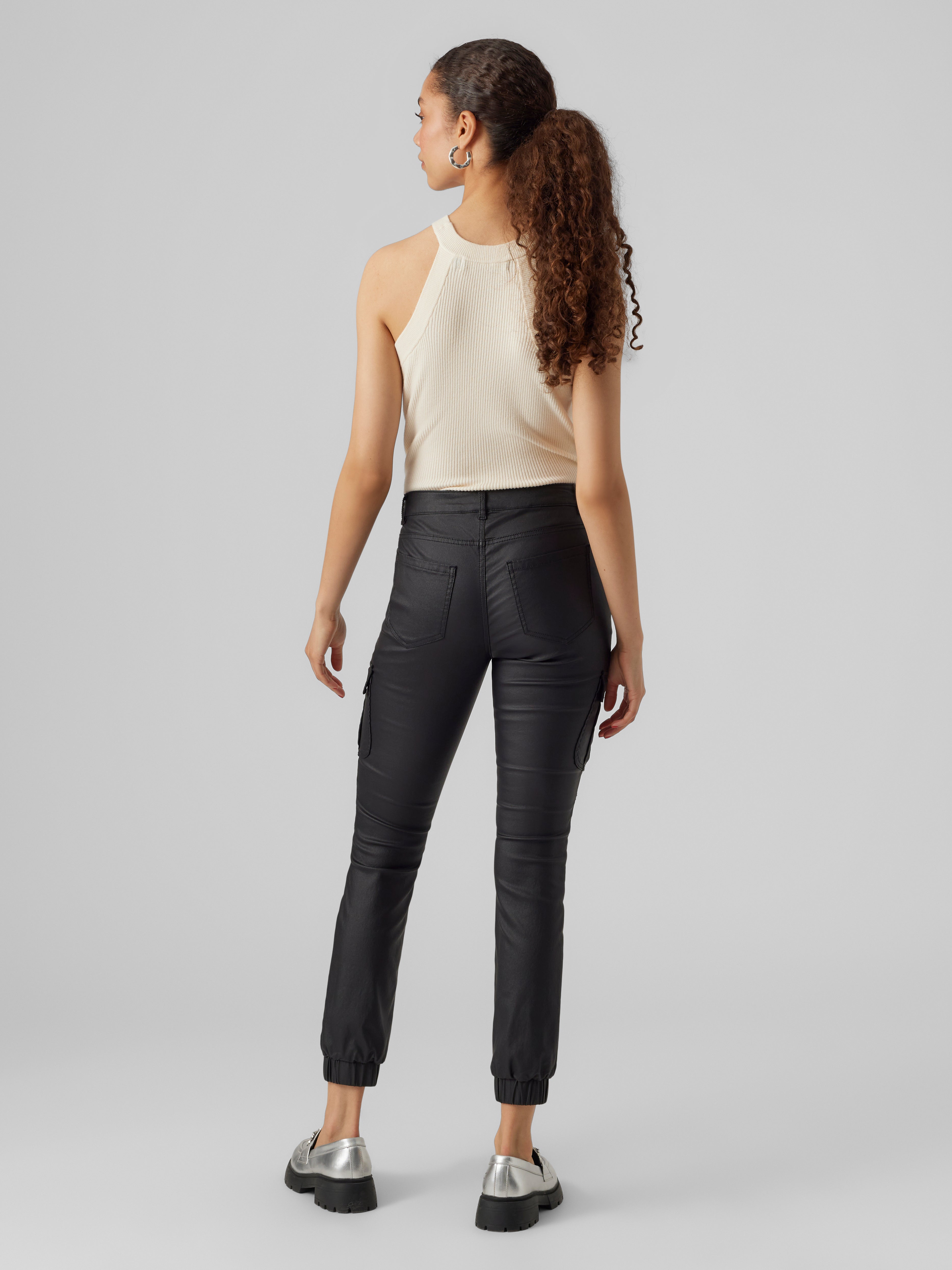 VMIVY Mittlere Taille Cargohose