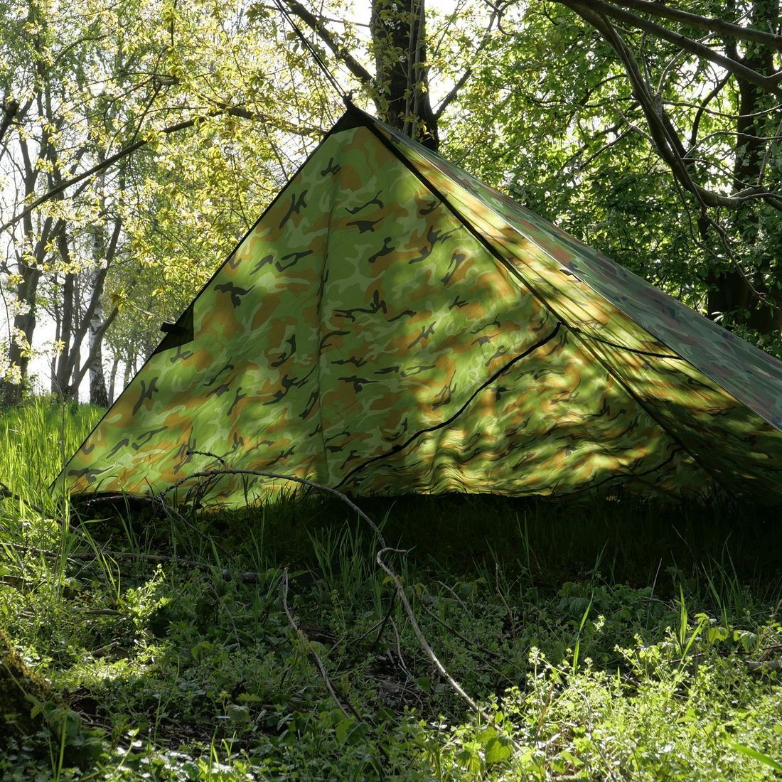 yourGEAR Sonnensegel yourGEAR Bushcraft Tarp 3x3 - Regendach Sonnensegel Unterstand 5000mm