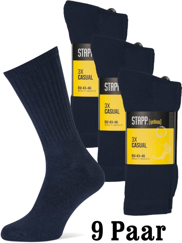 STAPP Socken Yellow Casual 9 Paar - 3er Pack in marineblau günstig kaufen