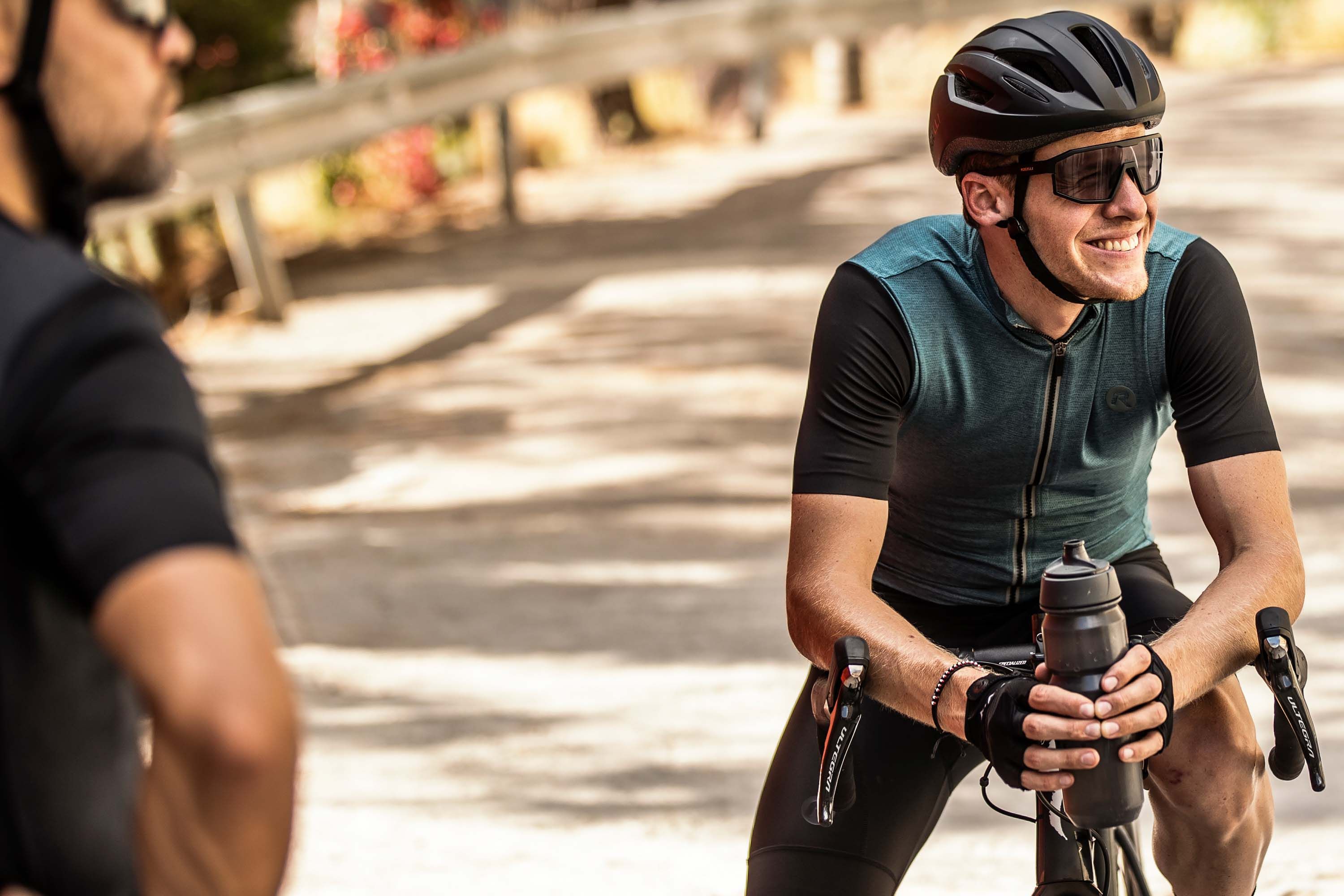 Rogelli Melange Blau/Schwarz Herren Radtrikot Kurzarm