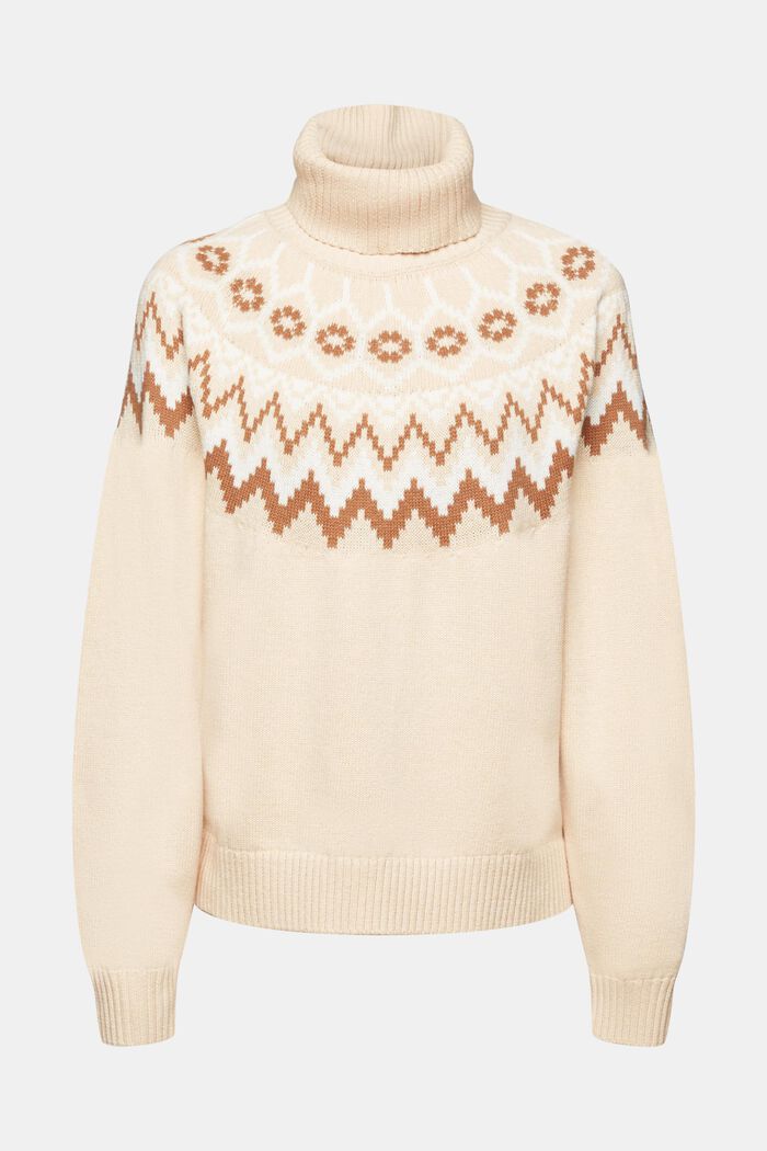 Norweger-Pullover mit Rollkragen