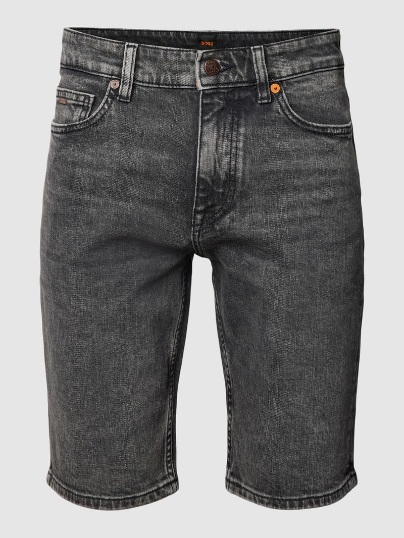 Jeansshorts im 5-Pocket-Design Modell 'Delaware' in dunkelgrau
