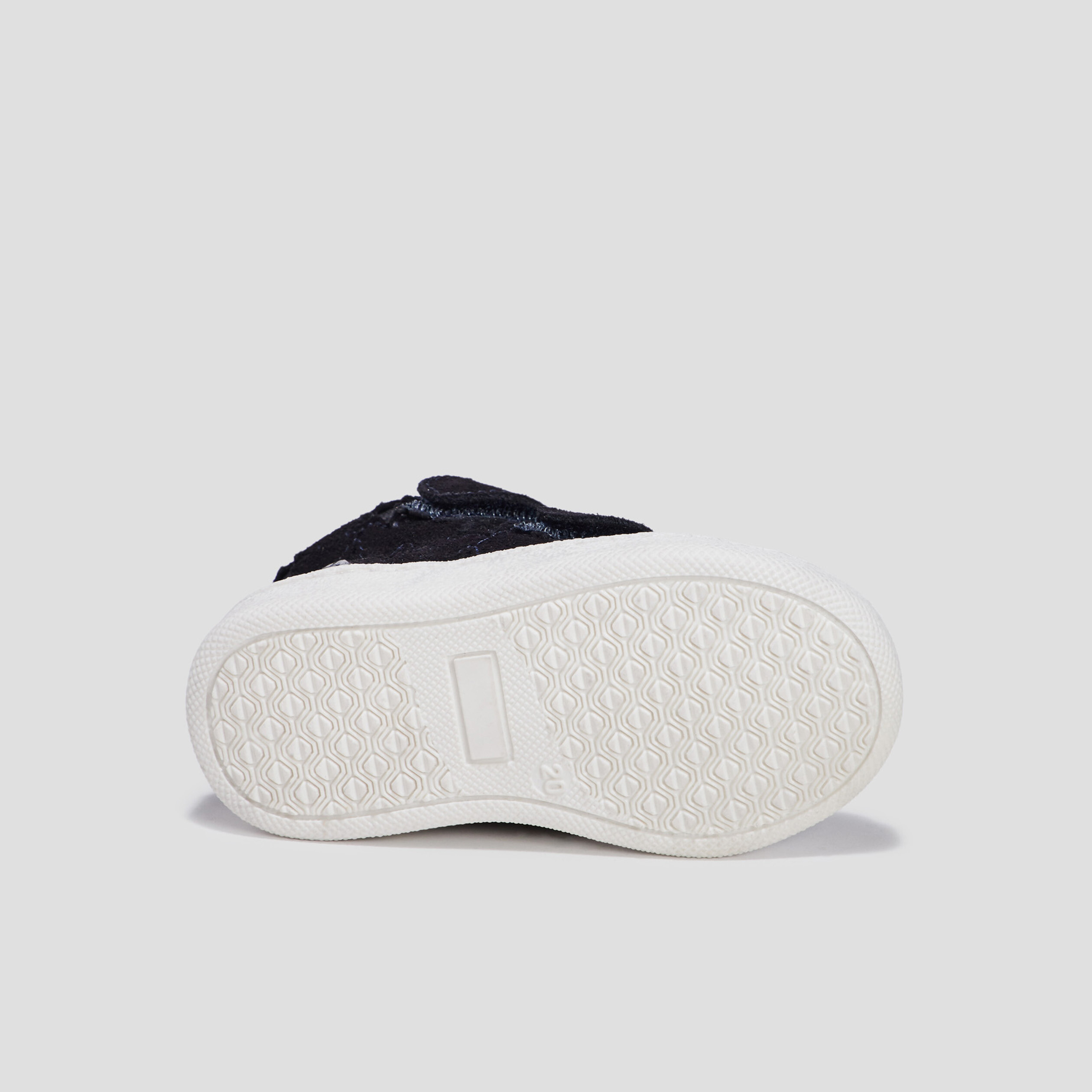 Baskets montantes en cuir bleu marine bébé fille | La Halle