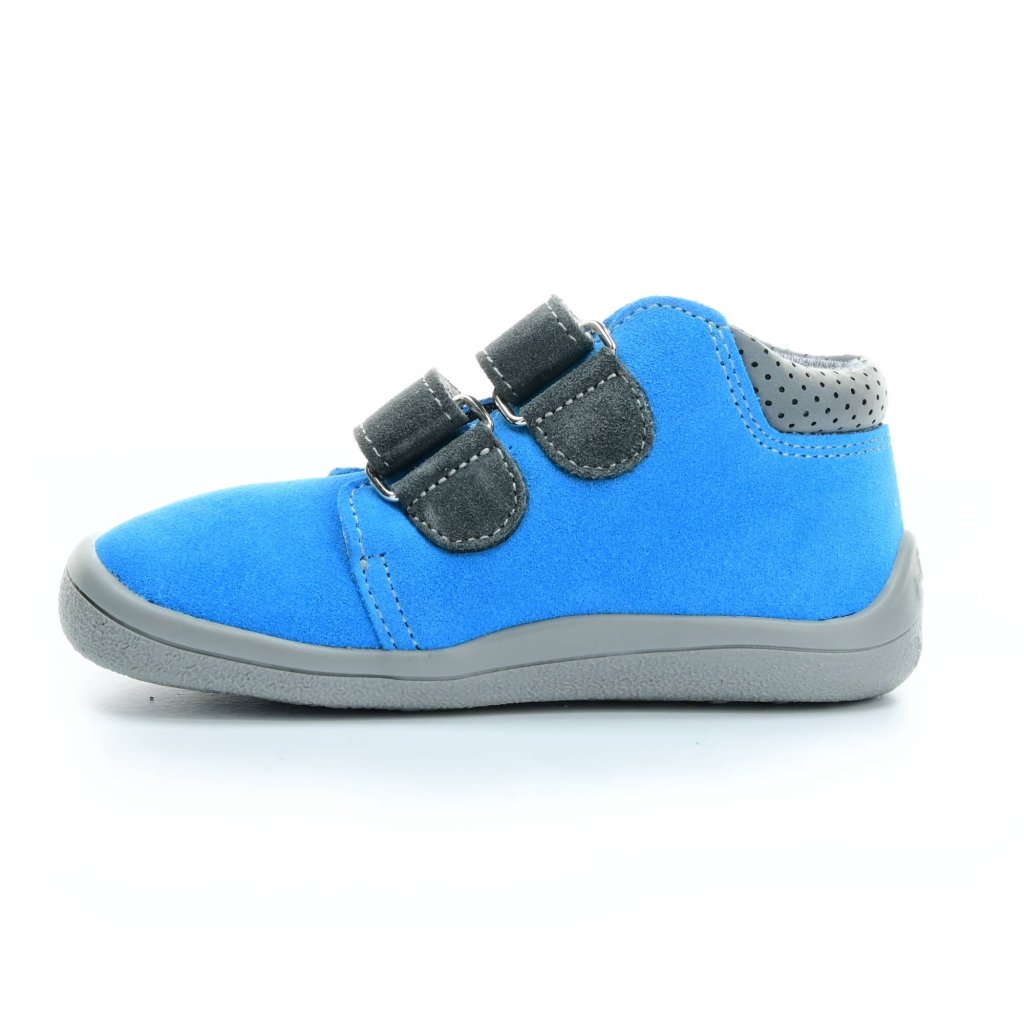 Beda Tom mit Membran (BF 0001/W/M/2) blaue Barfuß-Stiefeletten