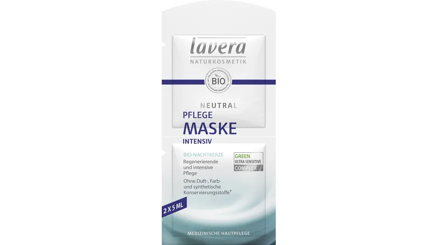 lavera NEUTRAL Pflege Maske 10 ml