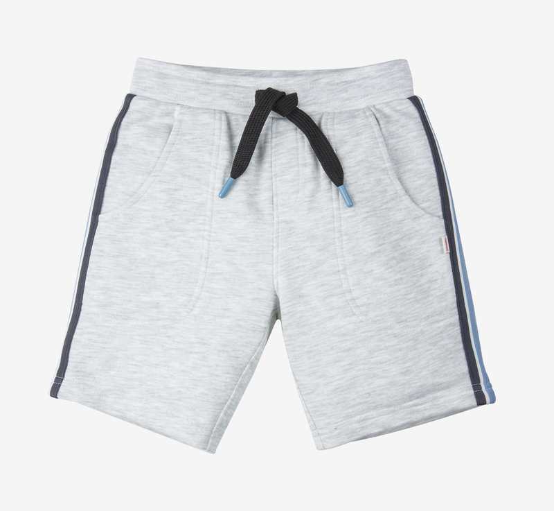 Bermuda bébé garçon rayures côtés gris Catimini