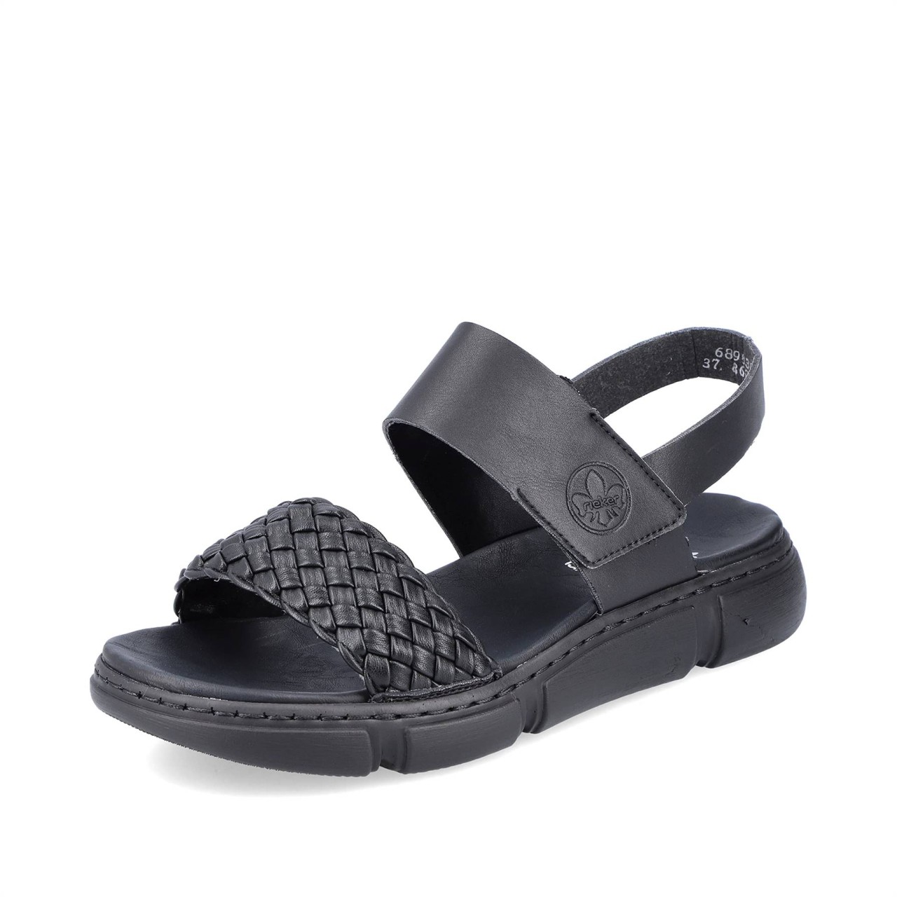 RIEKER Klassische Sandalen schwarz